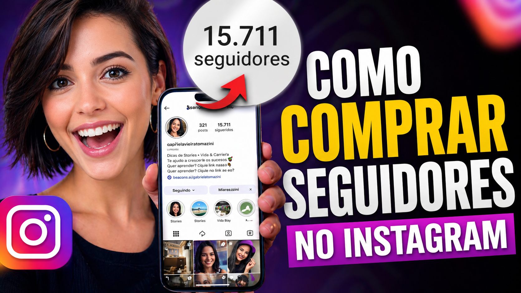 🚀 Como ganhar seguidores no Instagram e crescer com estratégia de crescimento inteligente e escalável