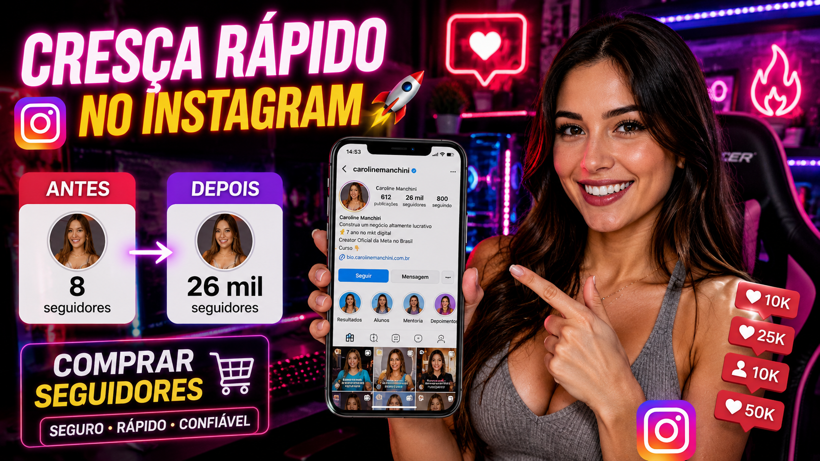 🚀 Como COMPRAR MUITOS SEGUIDORES INSTAGRAM