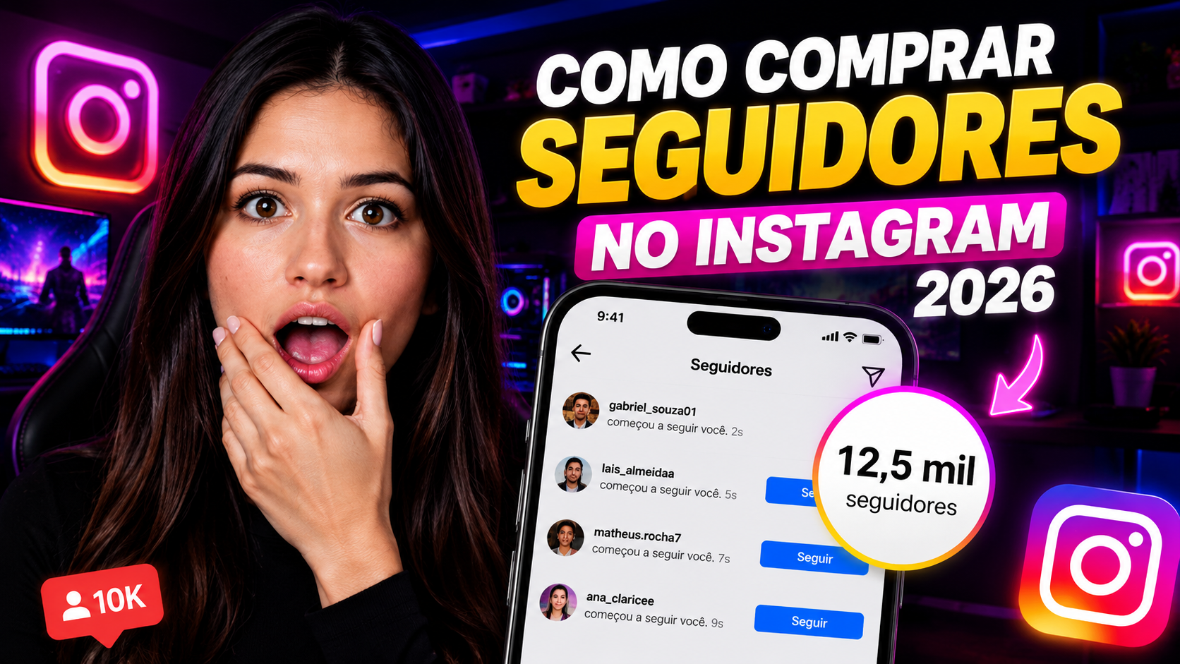 🚀 Como comprar MUITOS SEGUIDORES DE FORMA BARATA NO SEU INSTAGRAM 2026